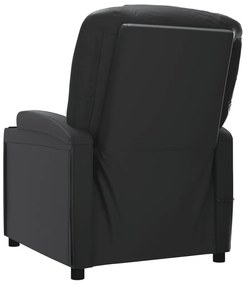 Poltrona elevatória couro artificial preto