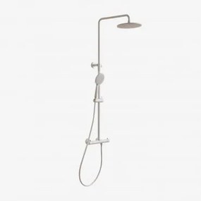 Coluna De Duche Termostática Em Latão Orveta Branco - Sklum