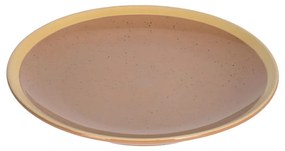 Kave Home - Prato de sobremesa Tilia de cerâmica castanho-claro