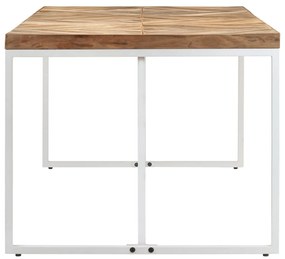 Mesa de jantar 180x90x76 cm madeira acácia maciça e mangueira