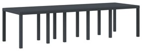 Conjunto de Jantar de 11 Peças com Almofadas de Rattan Sintético Antra