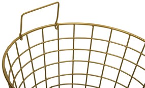 Cesto de metal dourado NITMA Beliani