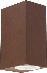 Candeeiro de parede inteligente castanho ferrugem IP44 incl. 2 Wi-Fi GU10 - Baleno