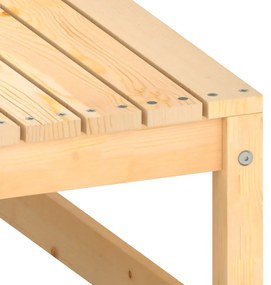 Apoio de pés p/ jardim c/ almofadão madeira de pinho maciça