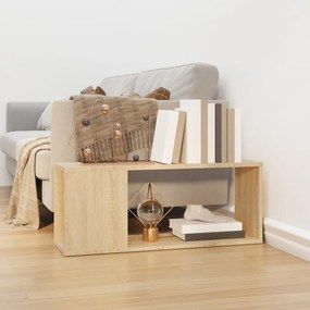 vidaXL Móvel de TV 80x24x32 cm contraplacado carvalho sonoma