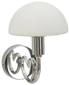 LAMPADA DA MURO LOVY PRATA CM 23X15X22