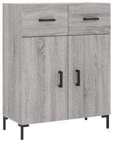 Armário alto 69,5x34x180 cm derivados de madeira sonoma cinza