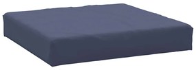 Almofadões para sofá de paletes 2 pcs tecido azul-marinho