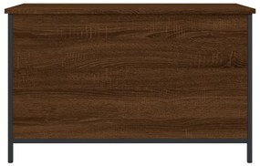 Banco arrumação 80x42,5x50 cm deriv. madeira carvalho castanho