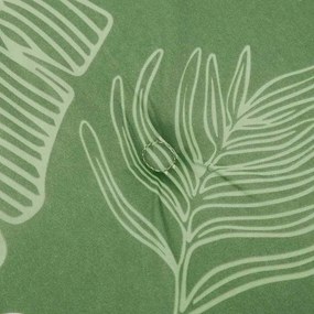 Capa de Banco de Jardim Padrão de Folhas 180x50x4 cm Tecido Oxford