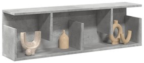Armário de parede 100x20x30 cm deriv. madeira cinzento cimento