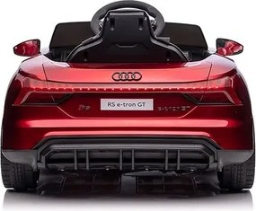 Carro elétrico para crianças Audi RS e-tron GT 12V com Pneus de borracha Vermelho