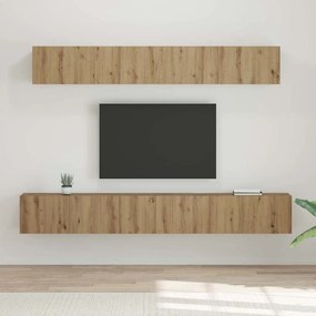 vidaXL Conjunto de Estantes para TV 5 pcs carvalho artisiano