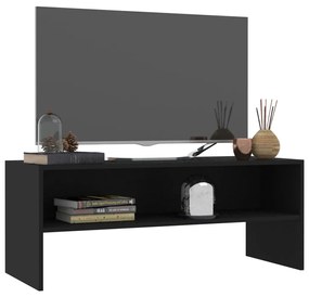 Móvel de TV 100x40x40 cm derivados de madeira preto