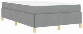 Cama Box Outros Cinza claro e Branco 120 x 190 cm tecido