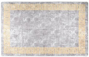 Tapete lavável antiderrapante 160x230 cm cinzento