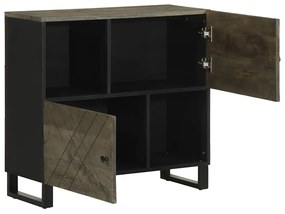 Aparador 80x33x75 cm madeira maciça manga preto
