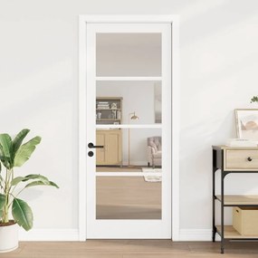 vidaXL porta interior com vidro "ORKDAL" branca 83x211x4 cm