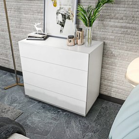 Cômoda Lines – Branco – 90 cm x 45 cm x 81,6 cm