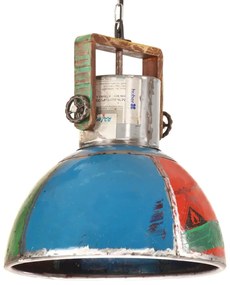 Candeeiro suspenso industrial redondo 25W 40 cm E27 multicor