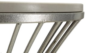 MESA DE APOIO Ø 50X100 CM PRATEADO