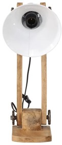Candeeiro de secretária 25 W 23x13x52 cm E27 branco
