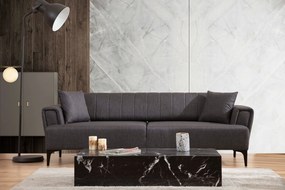 Sofá-cama de 3 Lugares Hamlet – Cinzento Escuro – 230x95x77 cm