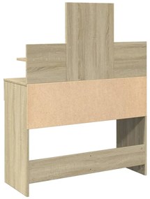 Toucador com LEDs 100x40x130 cm carvalho sonoma