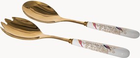 Talheres de servir salada em porcelana Sara Miller London Chelsea, conjunto de 2