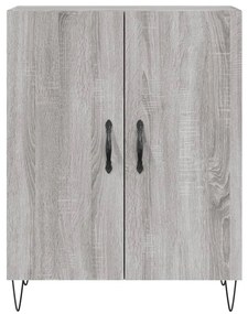 Armário alto 69,5x34x180 cm derivados de madeira sonoma cinza