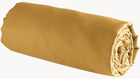 Lençol com elástico em cetim de algodão Uni