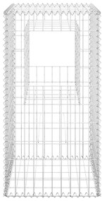 Postes/cestos gabião 2 pcs 50x50x100 cm ferro