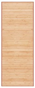 Tapete de bambu 80x200 cm castanho