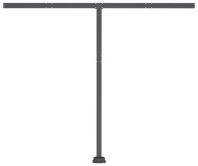 Toldo retrátil manual com LED 350x250 cm antracite