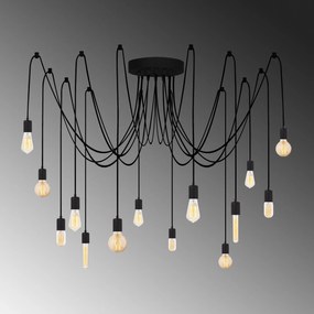 Candeeiro de Teto Kabluni – Preto – 216 x 216 cm