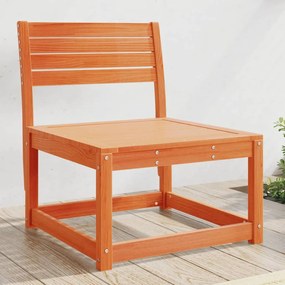 vidaXL Sofá s/ braços p/ jardim 63,5x73x78cm pinho maciço castanho-mel