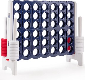 Jogo 4 em Linha Gigante para Crianças e Adultos, 120 x 42 x 104 cm, Leve e Portátil, Azul