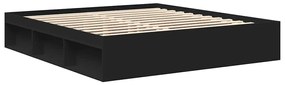 Estrutura de cama super king size 180x200 cm preto