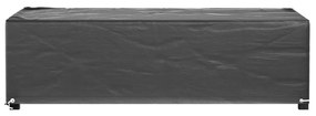 Capas p/ mobília de jardim 2 pcs 8 ilhós 125x70x35cm retangular