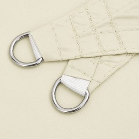 Para-sol est. vela tecido oxford triang. 4,5x4,5x4,5m cor creme