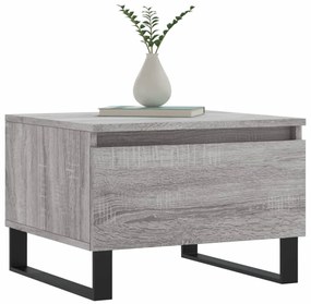 Mesas de centro 2 pcs 50x46x35cm deriv. madeira cinzento sonoma