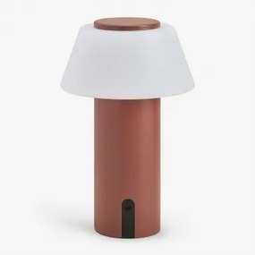 Lâmpada De Mesa Led Sem Fios Para Exterior Em Ferro Socotra Terracota - Sklum