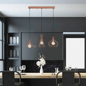 Candeeiro Chandelier Mezopotamya – Cobre – 110 x 37 cm