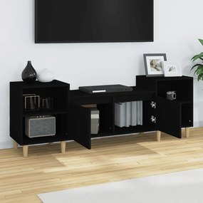 Móvel de TV 160x35x55 cm derivados de madeira preto