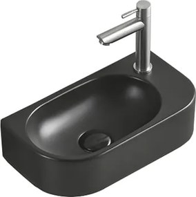 Mexen Viera lavatório de bancada esquerdo 40 x 21 cm, preto mate - 21274085L