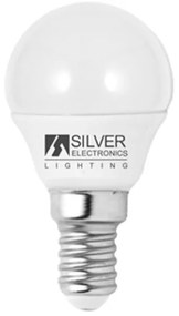 Lâmpada LED Esférica Silver Electronics Eco E14 5W Luz Branca 6000K