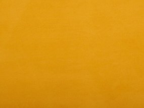Cama de casal em veludo amarelo 180 x 200 cm FLAYAT Beliani