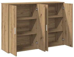 Conjunto de 2 Buffets em Carvalho Artisan 60x31x84 cm - Madeira Estrut
