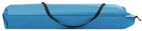 Espreguiçadeira/cama dobrável para 2 pessoas aço azul