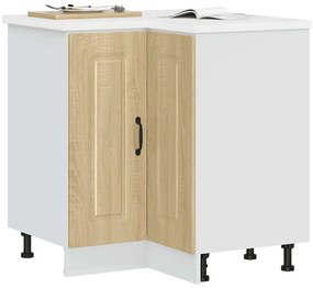 vidaXL Armário baixo canto para cozinha Kalmar sonoma madeira carvalho